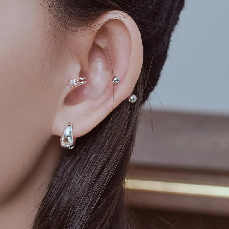 [SUZY][925 silver] Annie Bold Hoop Earrings