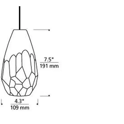 Tech Lighting 700 Briolette Pendant with Monorail System