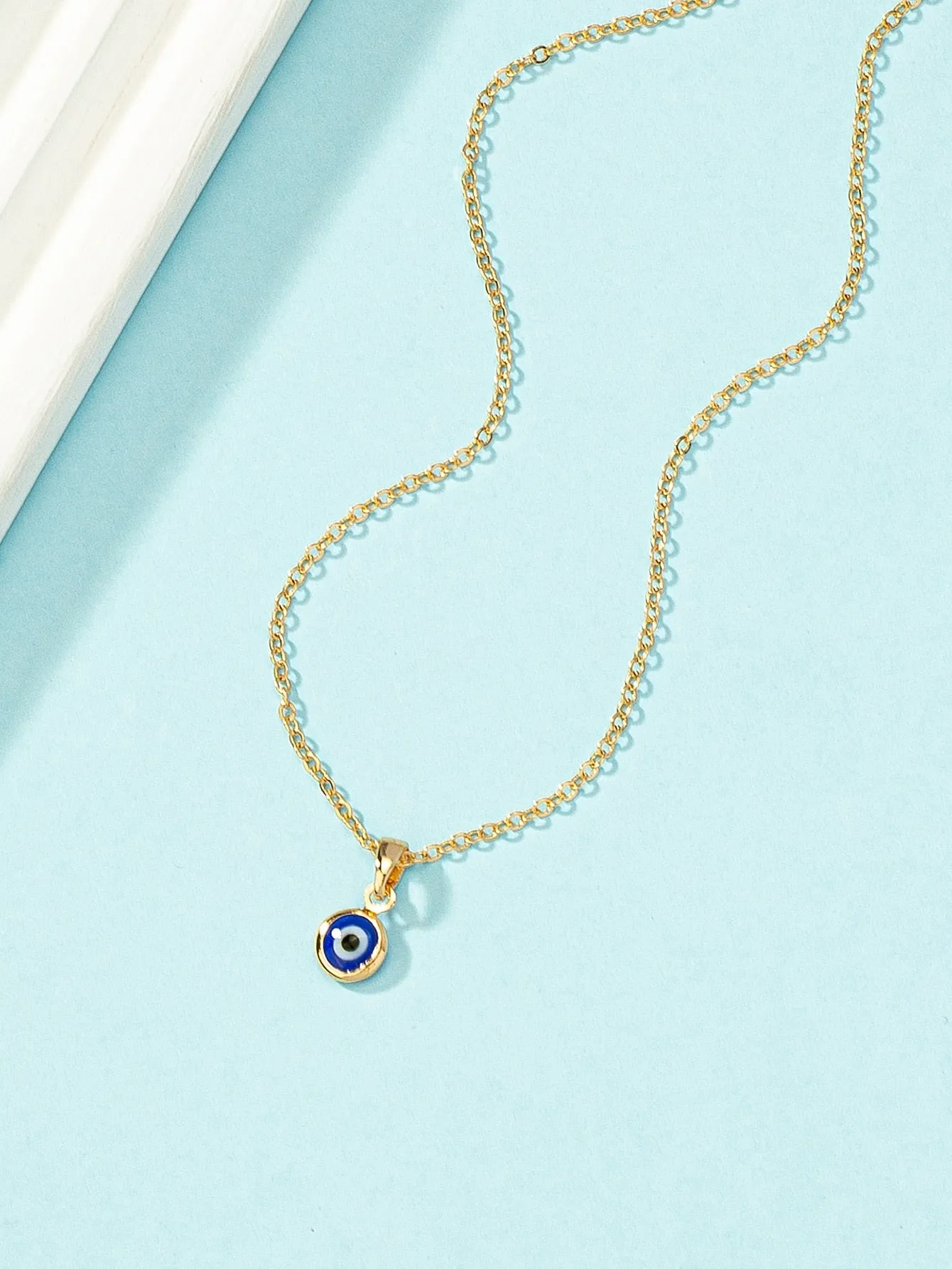 Tiny Evil Eye Pendant Necklace for Women Girls Accessories Jewelry Gifts Gift