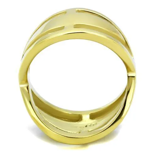 TK2157 IP Gold(Ion Plating) Stainless Steel Ring