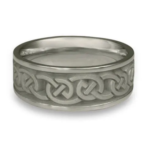 Wide Cheek to Cheek Wedding Ring in Palladium